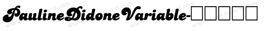 PaulineDidoneVariable字体转换