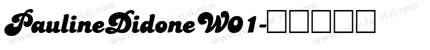 PaulineDidoneW01字体转换