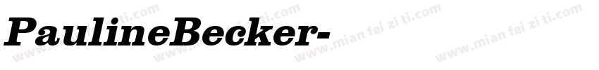 PaulineBecker字体转换