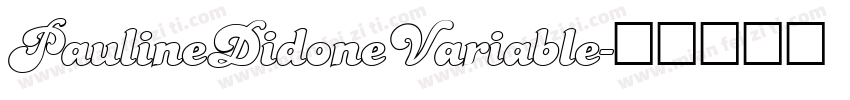PaulineDidoneVariable字体转换