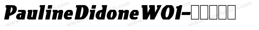 PaulineDidoneW01字体转换