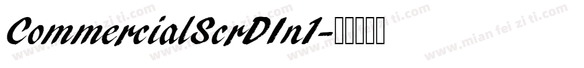 CommercialScrDIn1字体转换