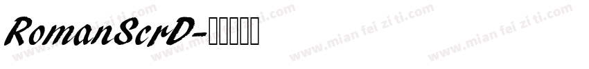 RomanScrD字体转换