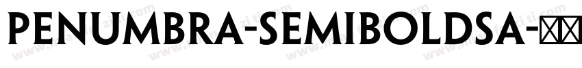 Penumbra-SemiboldSa字体转换
