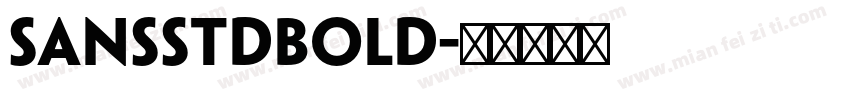 SansStdBold字体转换