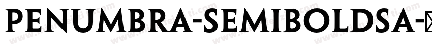 Penumbra-SemiboldSa字体转换