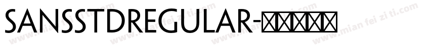 SansStdRegular字体转换