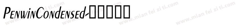 PenwinCondensed字体转换