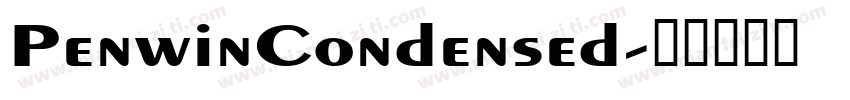 PenwinCondensed字体转换