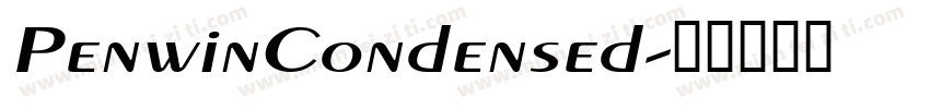 PenwinCondensed字体转换