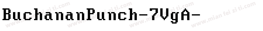 BuchananPunch-7VgA字体转换