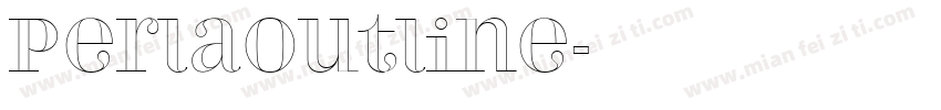 PerlaOutline字体转换