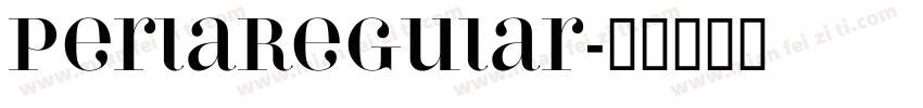 PerlaRegular字体转换