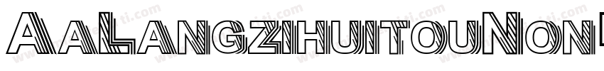 AaLangzihuitouNon字体转换