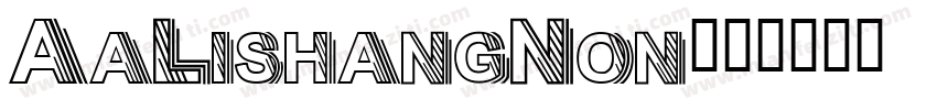 AaLishangNon字体转换