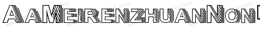 AaMeirenzhuanNon字体转换