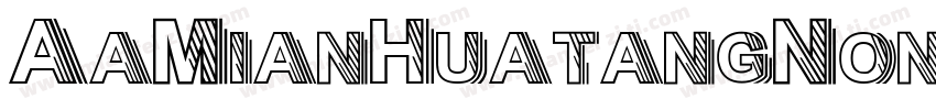 AaMianHuatangNon字体转换