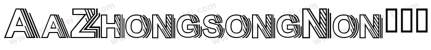 AaZhongsongNon字体转换