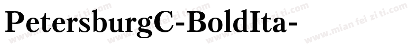 PetersburgC-BoldIta字体转换