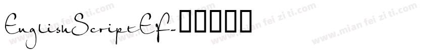 EnglishScriptEF字体转换