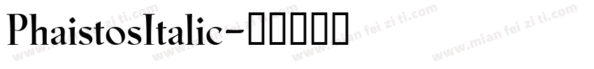 PhaistosItalic字体转换