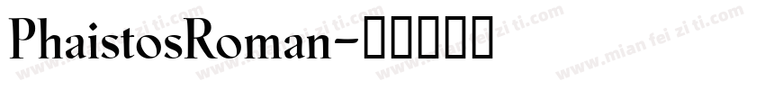 PhaistosRoman字体转换