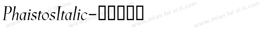 PhaistosItalic字体转换