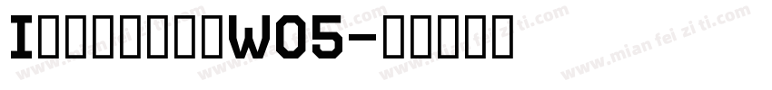 IndustryW05字体转换
