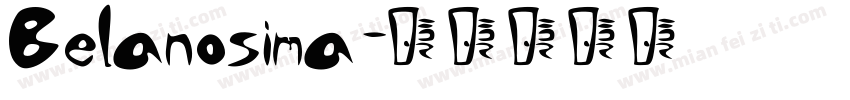 Belanosima字体转换