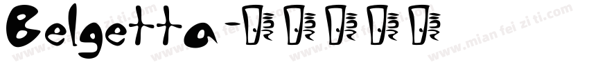 Belgetta字体转换