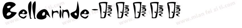 Bellarinde字体转换