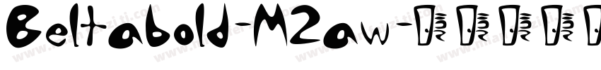 Beltabold-M2aw字体转换