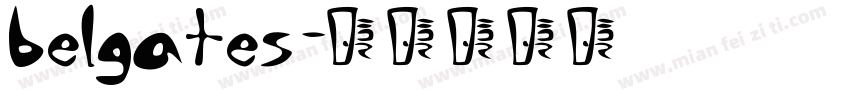 belgates字体转换