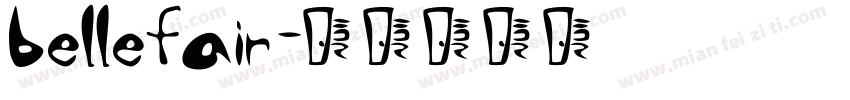 bellefair字体转换