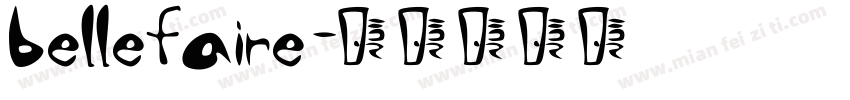 bellefaire字体转换