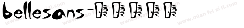 bellesans字体转换