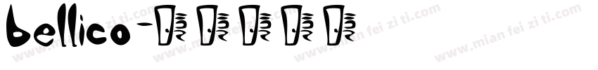 bellico字体转换