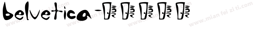 belvetica字体转换