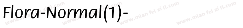 Flora-Normal(1)字体转换