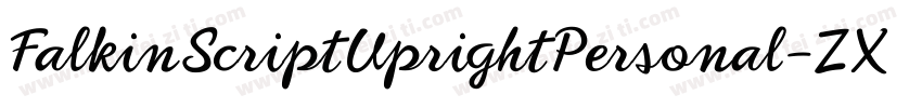 FalkinScriptUprightPersonal-ZXL8字体转换