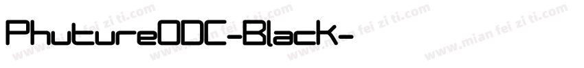 PhutureODC-Black字体转换