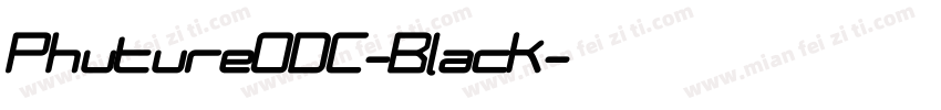 PhutureODC-Black字体转换