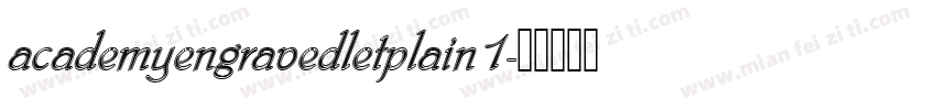 academyengravedletplain1字体转换