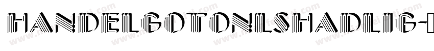 HandelGotOnlShaDLig字体转换