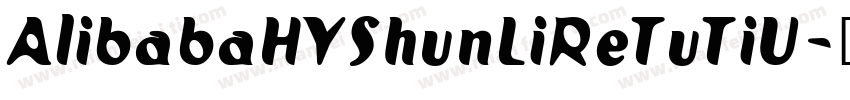 AlibabaHYShunLiReTuTiU字体转换