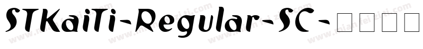 STKaiTi-Regular-SC字体转换
