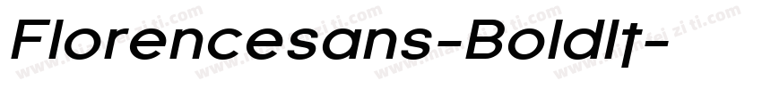 Florencesans-BoldIt字体转换