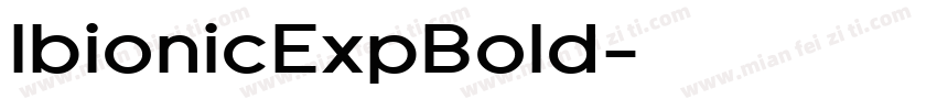 lbionicExpBold字体转换