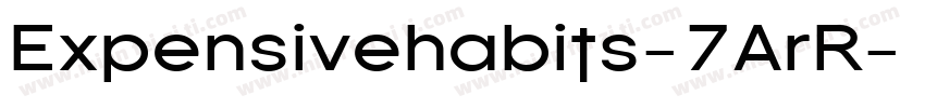 Expensivehabits-7ArR字体转换