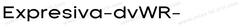 Expresiva-dvWR字体转换